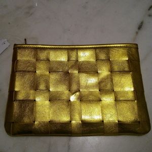 NWT Topshop Gold Clutch